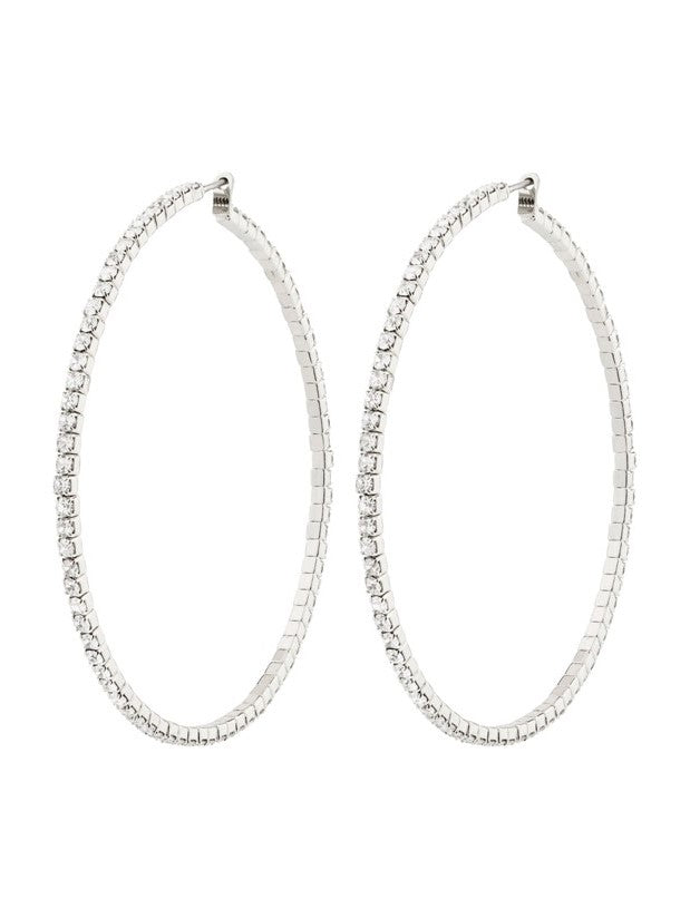 PILGRIM Sidney Crystal Hoop Earrings