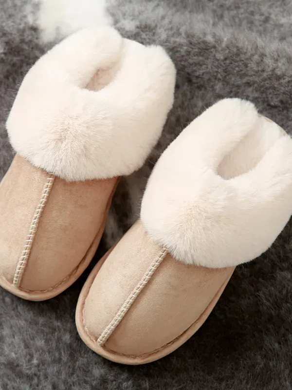 27 Fuzzy Suede Slippers