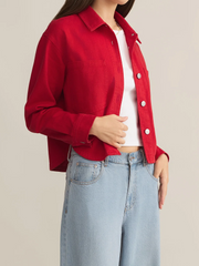 Z SUPPLY Cropped Denim Jacket