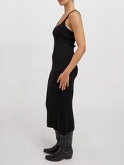 BRUNETTE THE LABEL Jennifer Rib Knit Maxi Dress