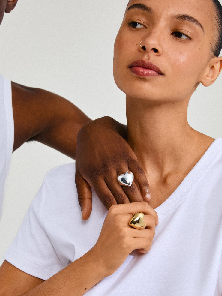 PILGRIM Annemette Heart Ring