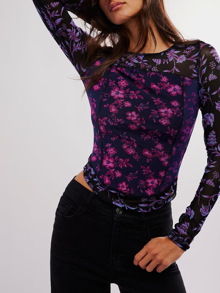 FREE PEOPLE Betty's Garden Long Sleeve Top