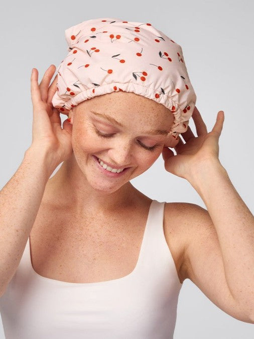 KITSCH Satin Lined Luxury Shower Cap
