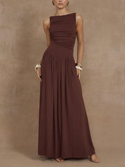 RUNAWAY THE LABEL Nalla Ruched Maxi Dress