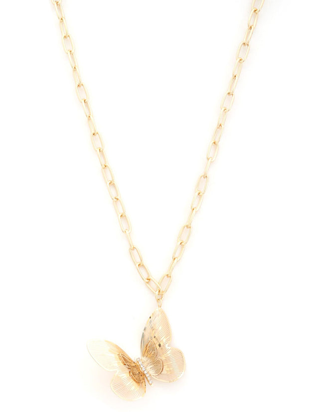 27 Butterfly Pendant Necklace