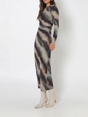 MADISON THE LABEL Macey Printed Maxi Dress