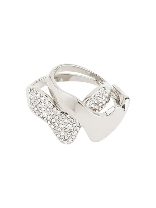 PILGRIM Connect 2-in-1 Crystal Ring Set