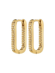 PILGRIM Phase Oval Hoop Earrings