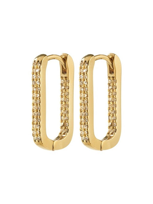 PILGRIM Phase Oval Hoop Earrings