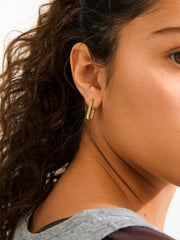 PILGRIM Phase Oval Hoop Earrings