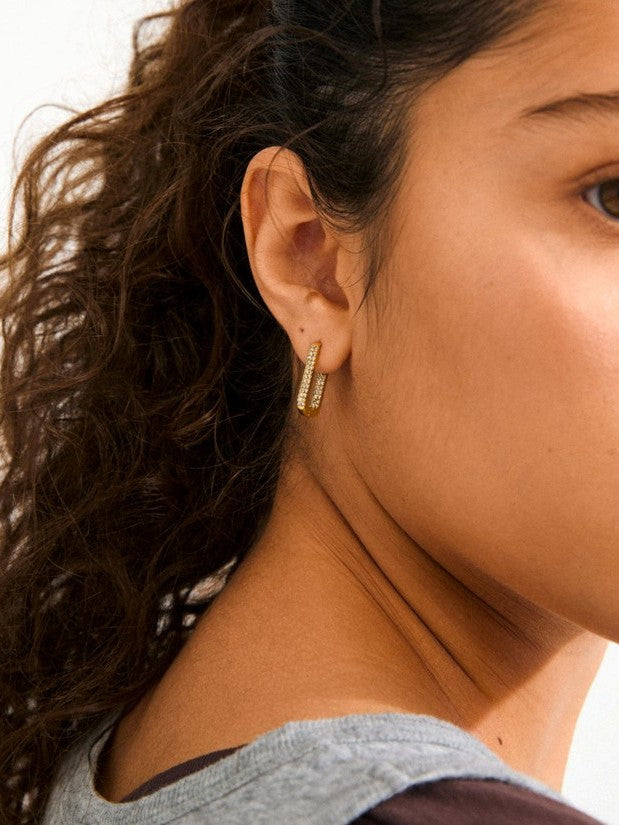 PILGRIM Phase Oval Hoop Earrings