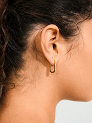 PILGRIM Phase Oval Hoop Earrings