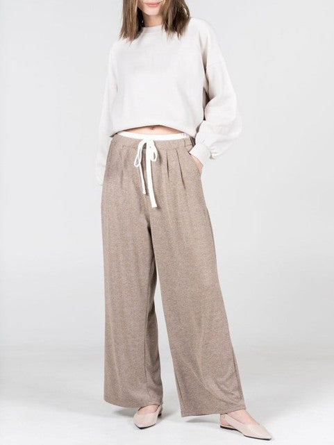 C'EST MOI Double Waist Tie Front Pant