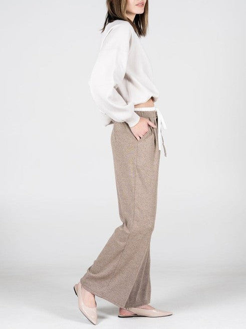 C'EST MOI Double Waist Tie Front Pant