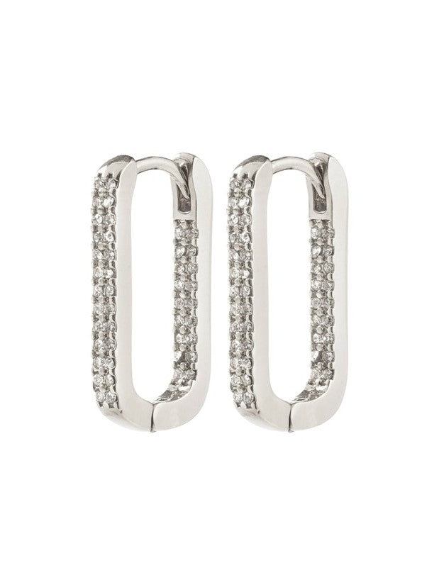 PILGRIM Phase Oval Hoop Earrings