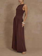 RUNAWAY THE LABEL Nalla Ruched Maxi Dress