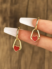 27 Heart Drop Earrings