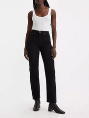 LEVI'S Wedgie Straight Leg Jean - Black Sprout