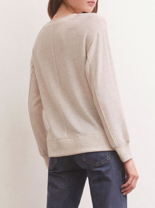 Z SUPPLY Wilder Cloud V-Neck Long Sleeve Top