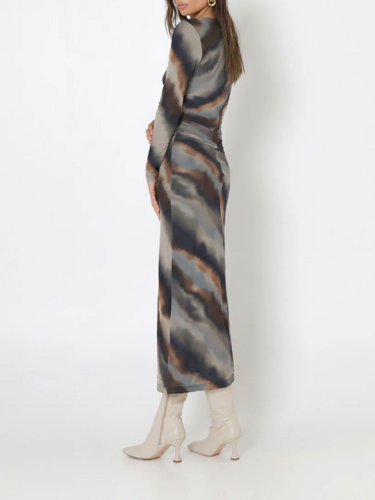 MADISON THE LABEL Macey Printed Maxi Dress