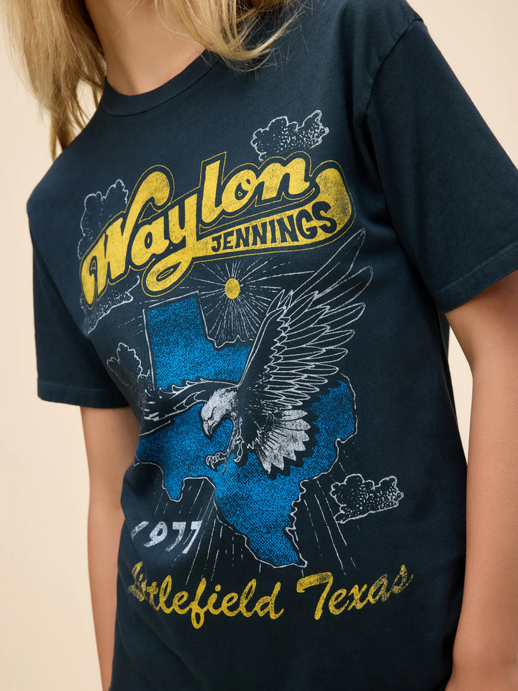 DAYDREAMER Waylon Jennings Littlefield Texas Weekend Tee