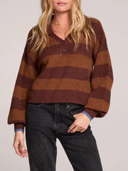 SALTWATER LUXE Britta Striped Sweater