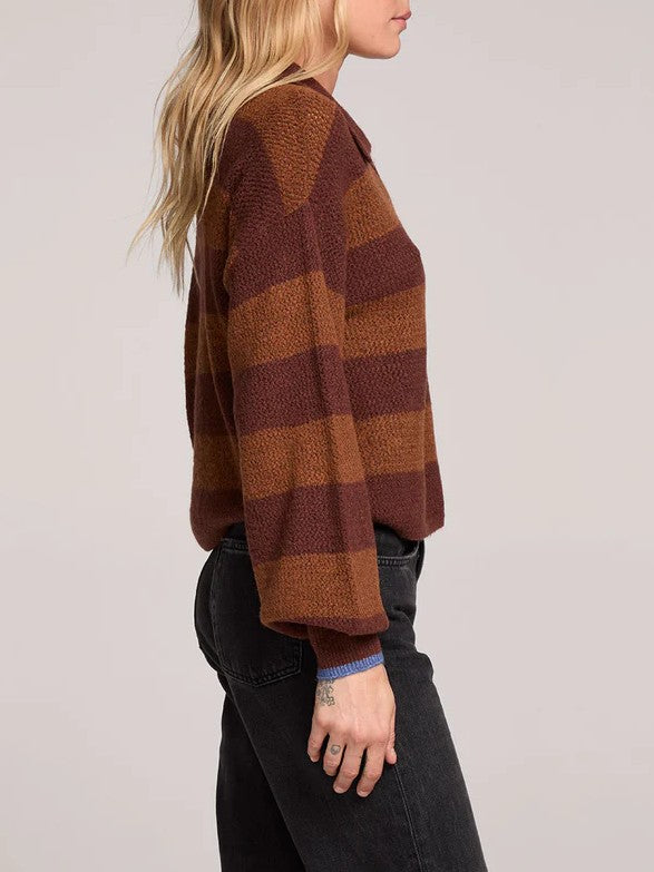 SALTWATER LUXE Britta Striped Sweater