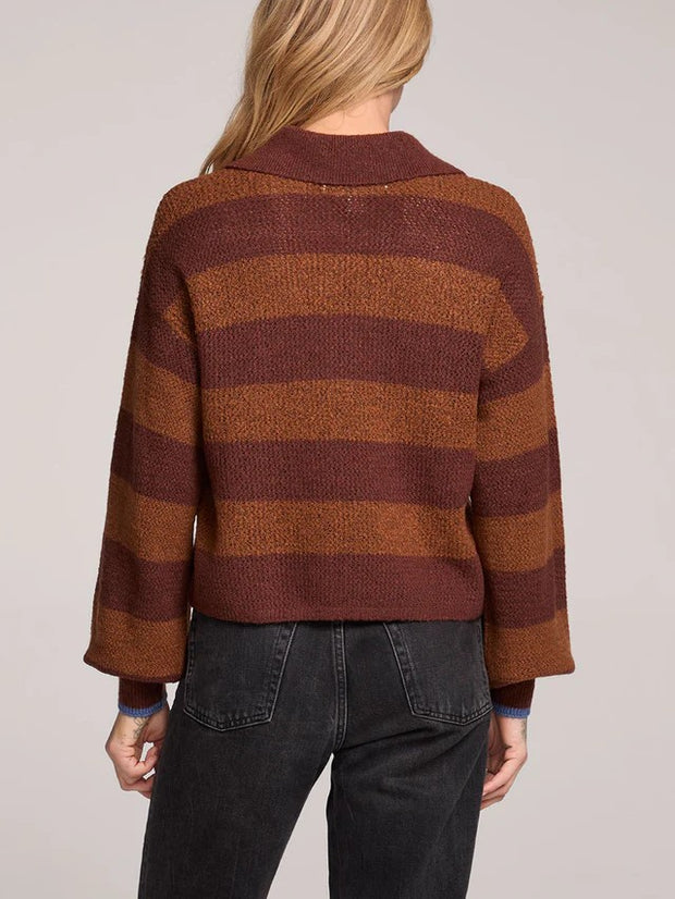 SALTWATER LUXE Britta Striped Sweater