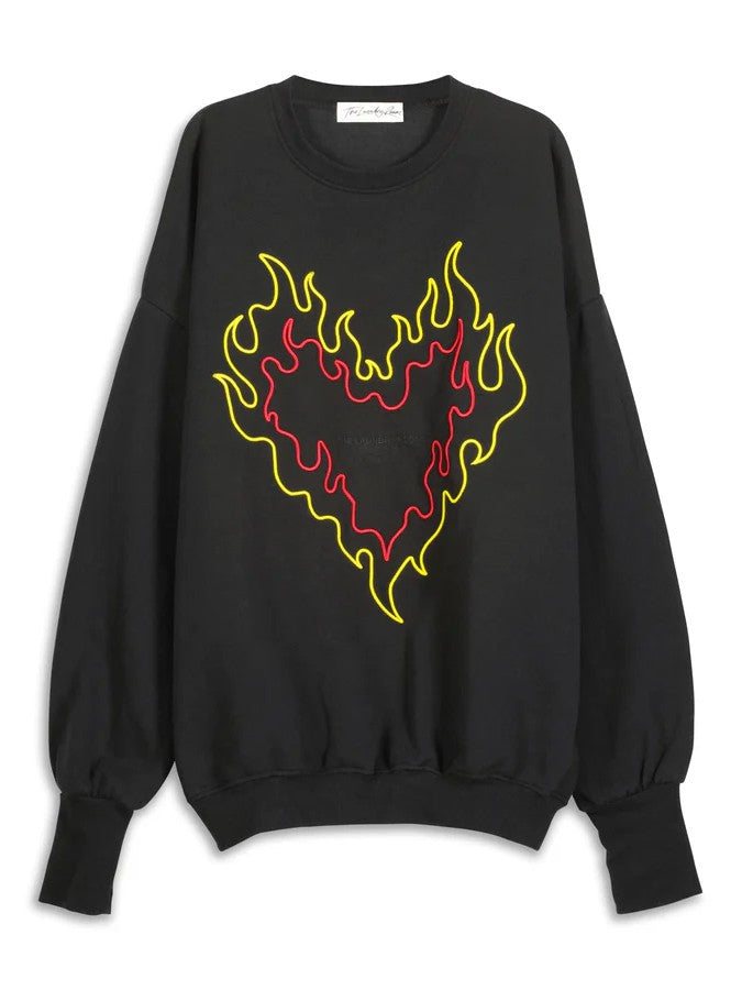 THE LAUNDRY ROOM Burn Heart Crewneck Sweatshirt