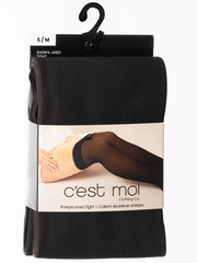 C'EST MOI Sherpa Lined Tights