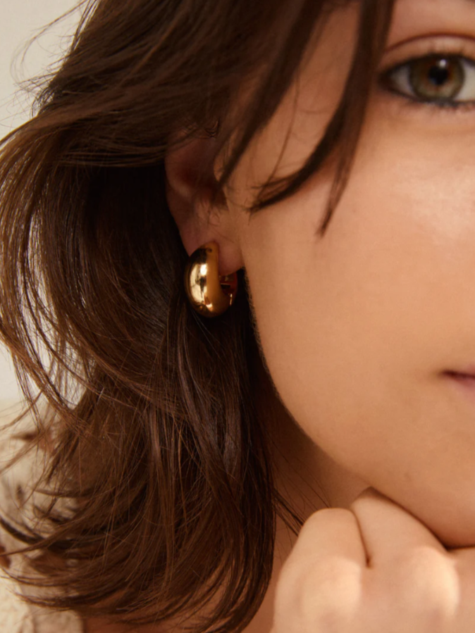 PILGRIM Amber Chunky Hoops