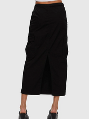 KUWALLA Cargo Twill Maxi Skirt