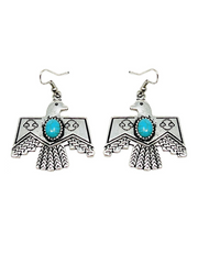 27 Western Style Turquoise Eagle Dangle Earrings