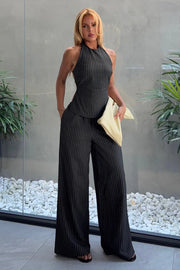 RUNAWAY THE LABEL Heather Wide Leg Pant