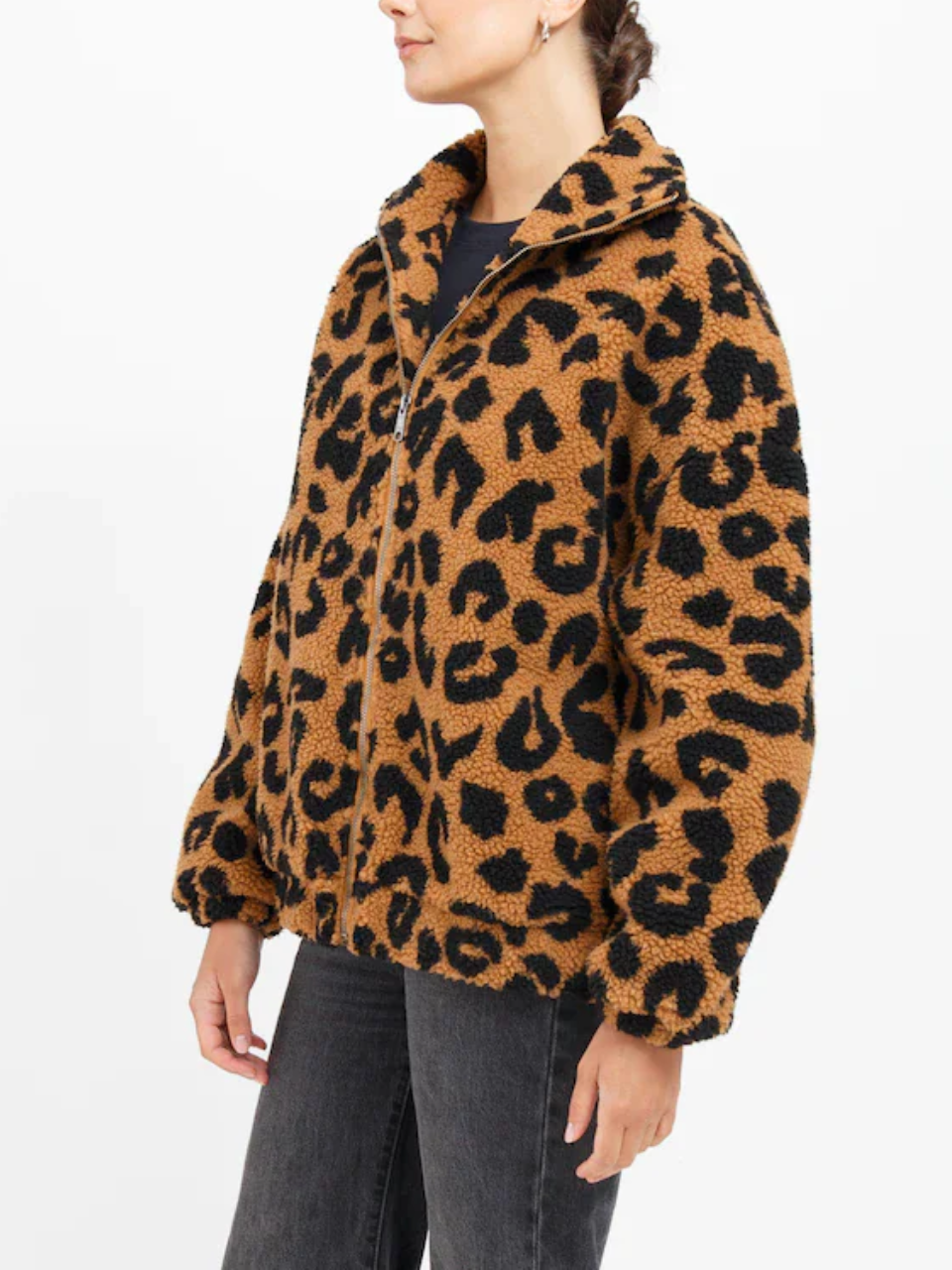 BRUNETTE THE LABEL Leopard Sherpa Jacket – 27 Boutique
