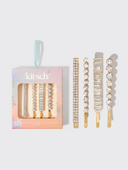 KITSCH Rhinestone Bobby Pins - 4 Piece Set