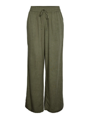 PIECES High Waisted Wide Leg Drawstring Pant