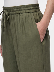 PIECES High Waisted Wide Leg Drawstring Pant