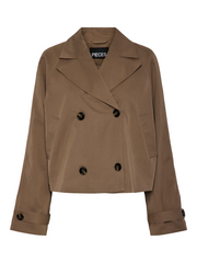 PIECES Scarlett Cropped Trench Coat