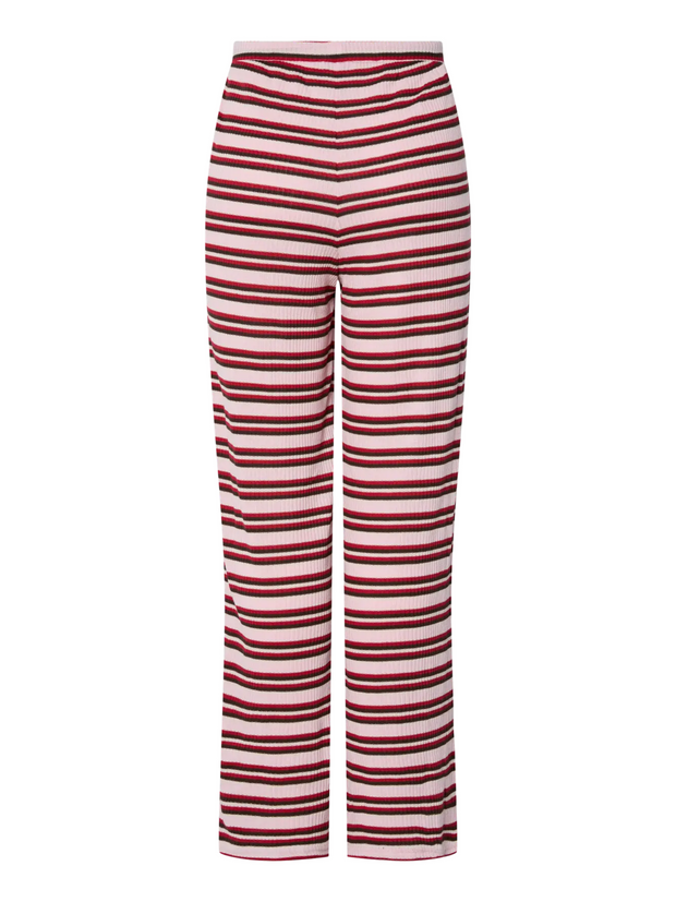 PIECES Toni High Waisted Ribbed Knit Pant