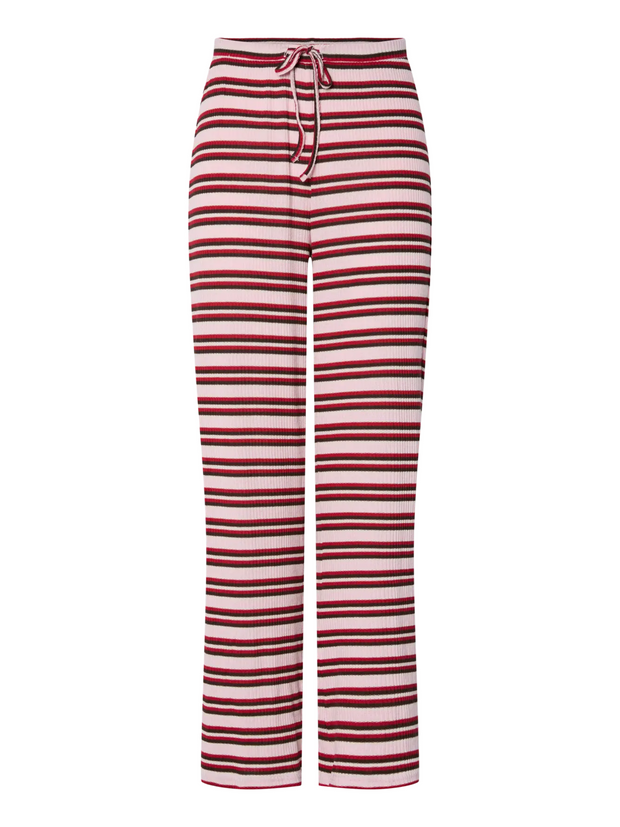 PIECES Toni High Waisted Ribbed Knit Pant