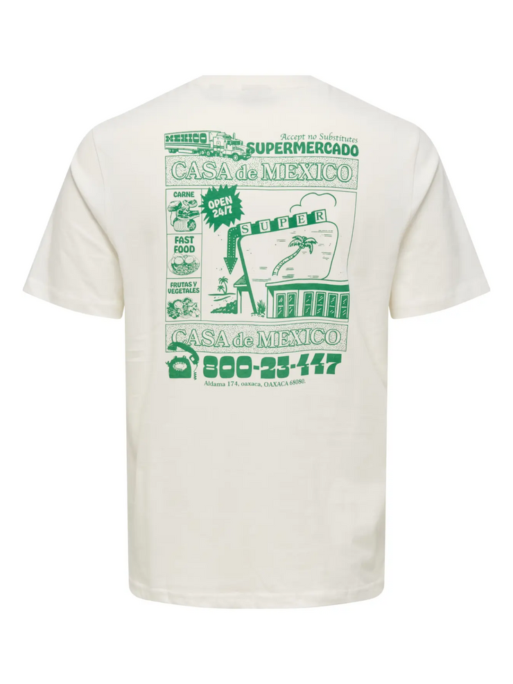ONLY + SONS Men's Manuel Casa Life Desert Tee