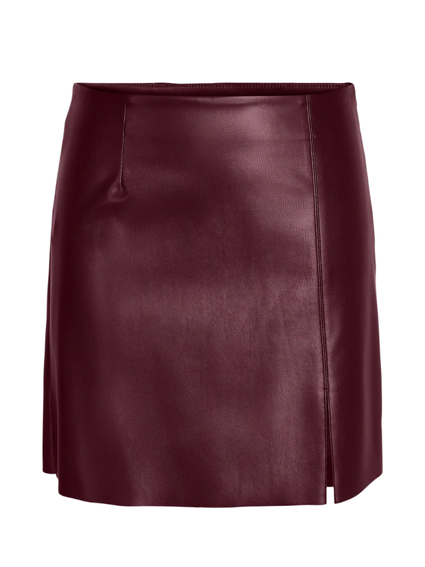 NOISY MAY Clara Faux Leather Skirt