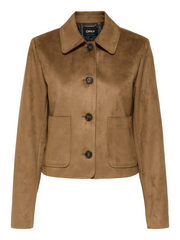 ONLY Tulip Faux Suede Button Front Jacket