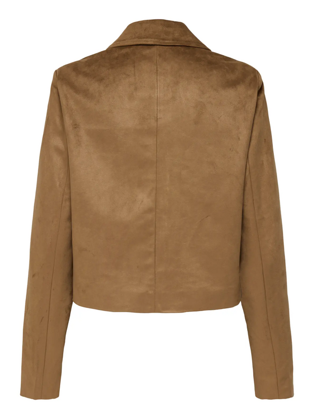 ONLY Tulip Faux Suede Button Front Jacket