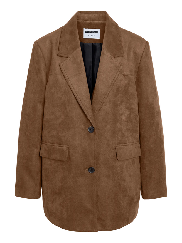 NOISY MAY Laya Faux Suede Blazer