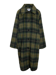 NOISY MAY Christina Plaid Peacoat