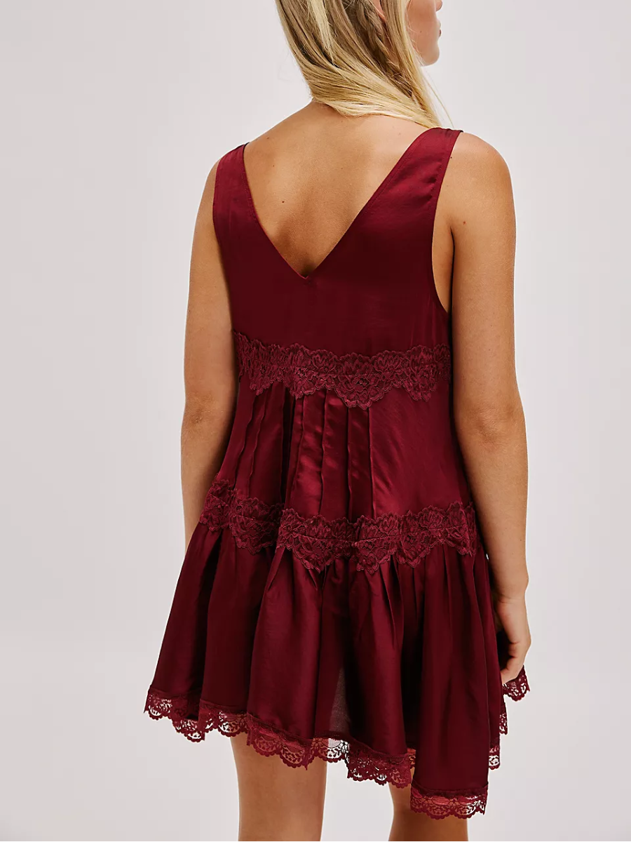 FREE PEOPLE In This Groove Mini Slip Dress – 27 Boutique