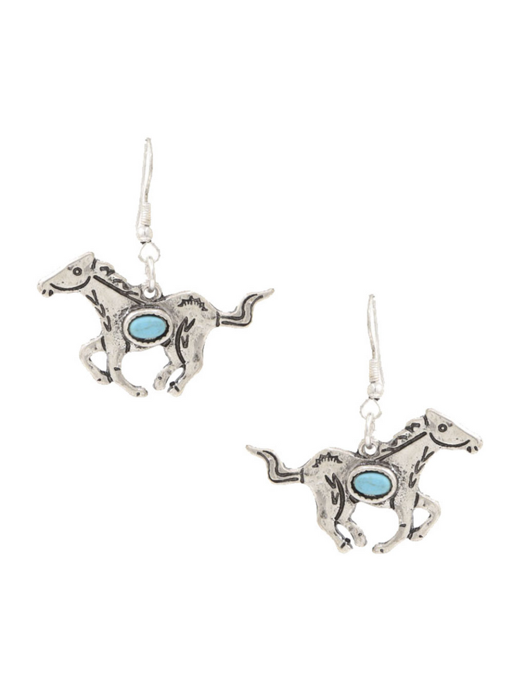 27 Western Horse Dangle Earrings