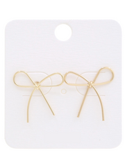 27 Mini Metal Bow Earrings